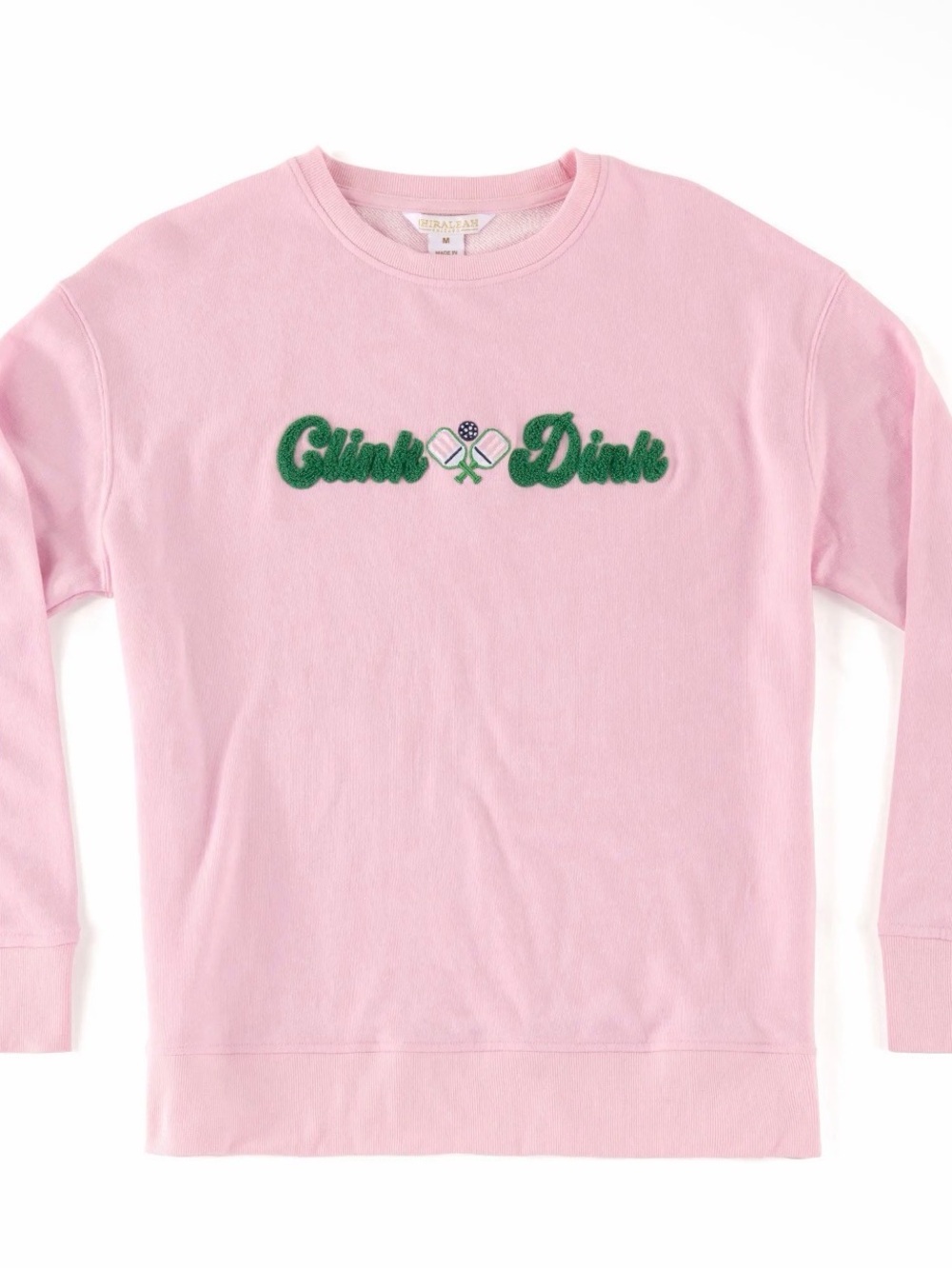 Pink 'Clink & Drink' Sweatshirt - Pickleball Sweatshirt